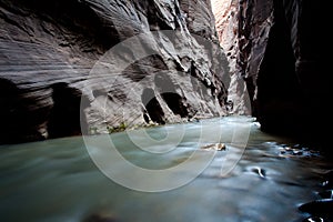 River stream inside the canyon