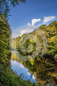 River strid near Bolton Abbey in yorkshire, England