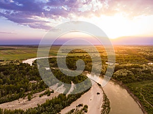 River at Sunset