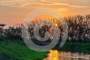 River Sunset photo