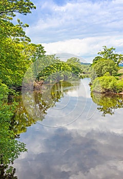 River Swale Flowing Through Yorkshire