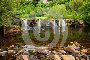 River Swale flows over Wain Wath Force