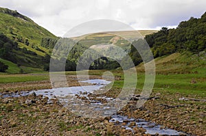 The River Swale in Upper Swaledale, Yorkshire Dales, North Yorkshire, England, UK