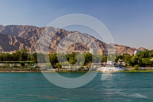 River Syr Darya in Khujand, Tajikist