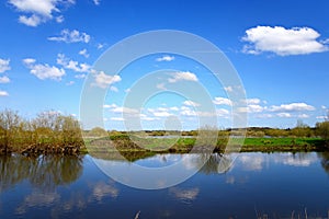 River Tame at the National Memorial Arboretum, Alrewas.