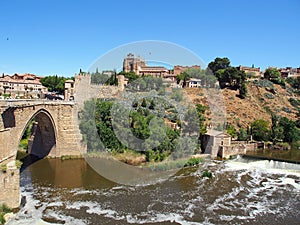 The River Targus, Toledo, Spain