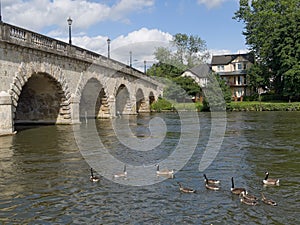River Thames Bridge Maidenhead England