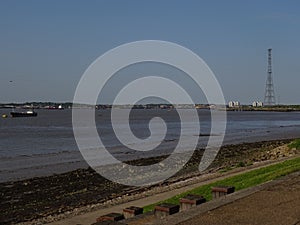 River Thames at Ingress Park. England, UK.