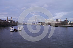 The River Thames in London, England