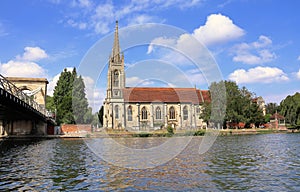 The River Thames at Marlow in England