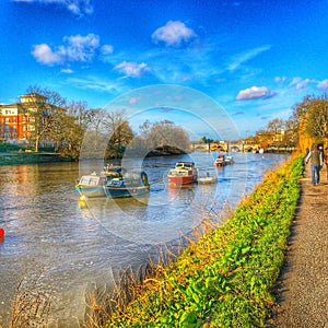 River Thames at Richmond in UK