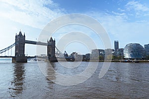 River Thames and Tower Bridge in London