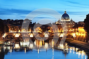 River Tiber in Rome - Italy