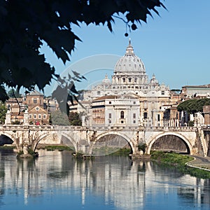 River Tiber, Rome - Italy photo