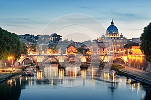 River Tiber, Rome - Italy photo