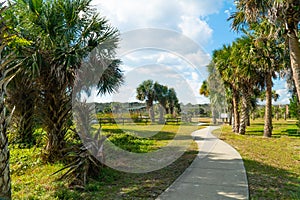 River to the Sea park on a beutiful day in Palm County Florida