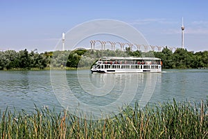 River tour boat on the Guadalquivir in Seville photo