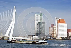 River transport in Rotterdam