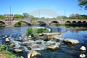 River Trent and Trent Bridge, Burton upon Trent.