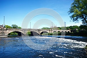 River Trent and Trent Bridge, Burton upon Trent. photo