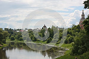 River Tvertsa in city of Torzhok