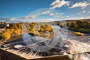 River Tyne below Hexham Bridge