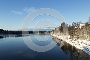 The River of UmeÃ¥, Sweden