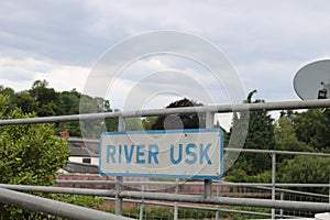 THE RIVER USK SIGN IN USK