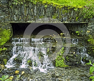 River Valency cascade in Boscastle, Cornwall, UK