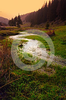 River in valley