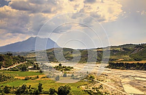 River Valley Landscape Distrct Gramsh Albania Travel tip