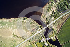River Vecberze and river Lielupe, Latvia.