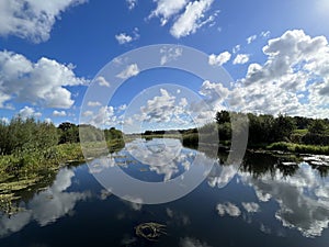 The river vecht around Vilsteren