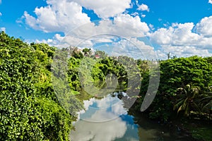 River and vegetation in La Havana photo