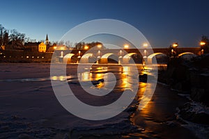 River Venta, Kuldiga, Latvia photo