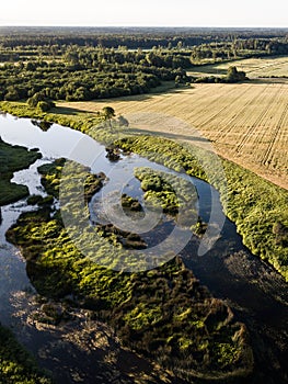 River Venta in Skrunda town, Latvia