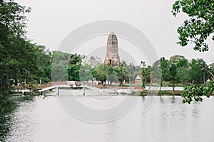 River view in Ayutthaya, Thailand's ancient city