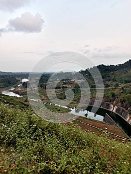 River view and green sceenary