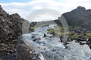 River of the viking village