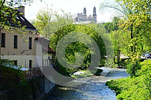 River Vilnele in Vilnius old town centre