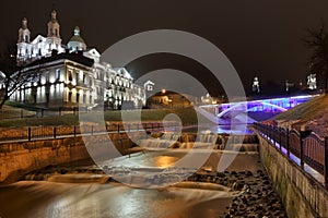 River Vitba mouth. Downtown Vitebsk.