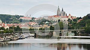 River Vltava, Loreta and Prague Castle in Prague