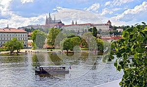 River Vltava and Prague castle