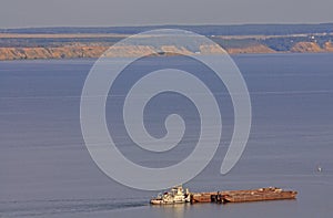 River Volga in Ulyanovsk city