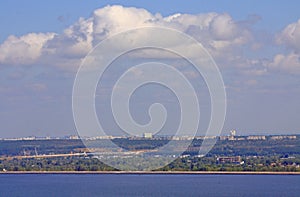 River Volga in Ulyanovsk city