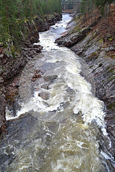 River Vuoksa in Imatra, Finland