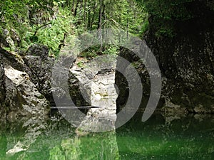 River Walchen near Sylvenstein lake