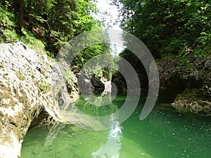 River Walchen near Sylvenstein lake