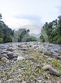 River water began to recede due to drought