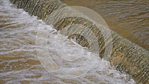 river water cascade fountain slow motion